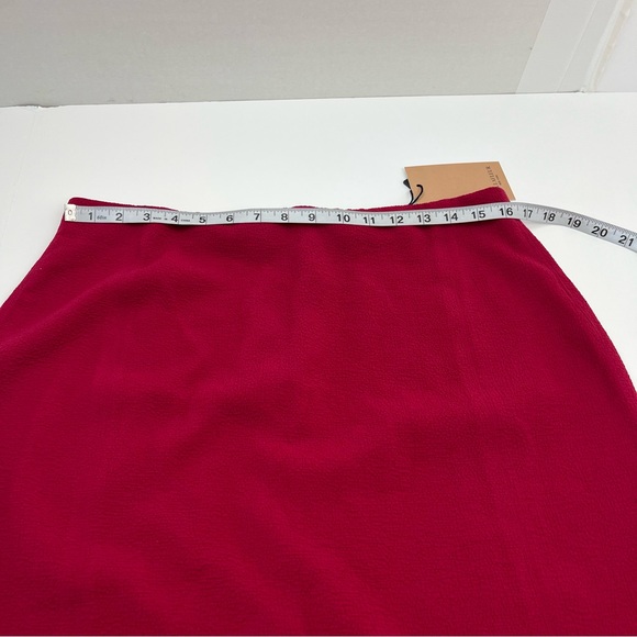 MM‎ Lafleur The Dorchester 1.0 Staccato Hibiscus Pink Skirt Women 14 Zipper NEW - Picture 8 of 12